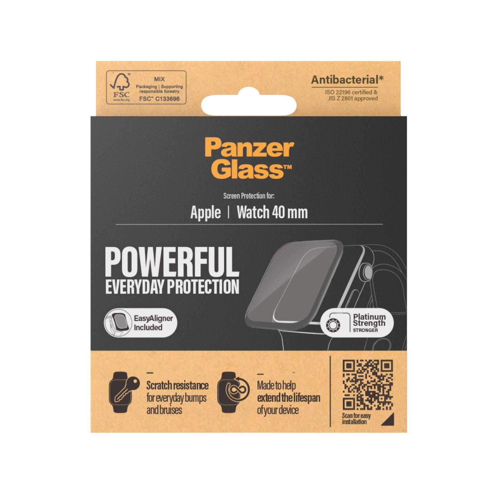 PanzerGlass® Apple Watch Series 4 | 5 | 6 | SE 40mm| Screen Protector Glass
